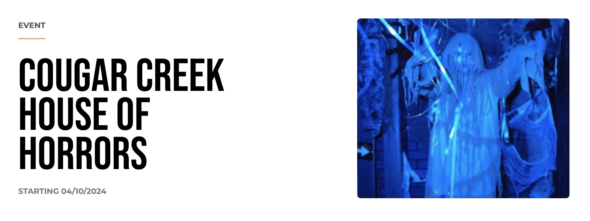 Event Showcase Block in Use